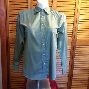 Bill Blass Ladies Medium Slate Green Shirt